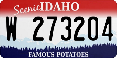 ID license plate W273204