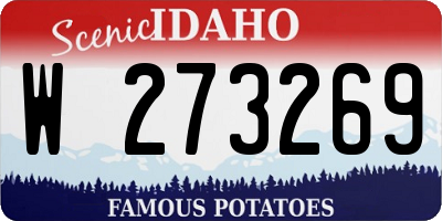 ID license plate W273269