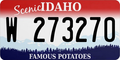 ID license plate W273270