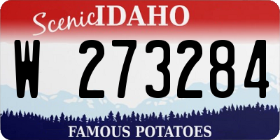 ID license plate W273284