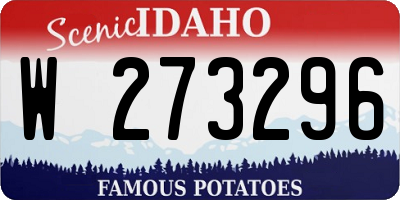 ID license plate W273296