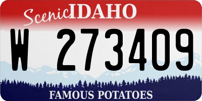 ID license plate W273409