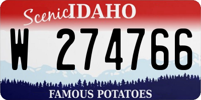 ID license plate W274766