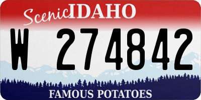 ID license plate W274842