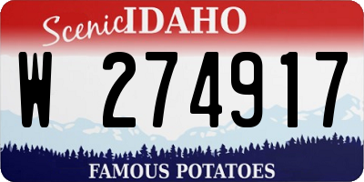 ID license plate W274917