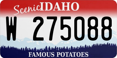 ID license plate W275088