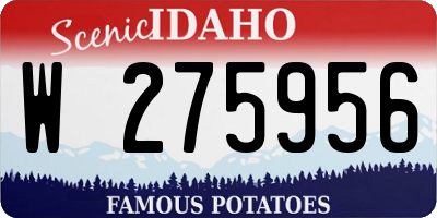 ID license plate W275956