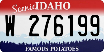ID license plate W276199