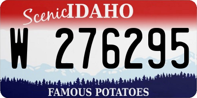 ID license plate W276295
