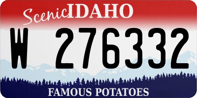 ID license plate W276332