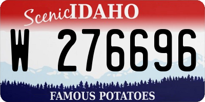 ID license plate W276696