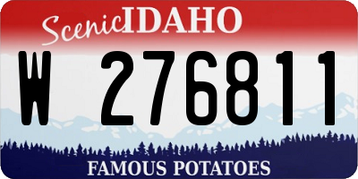 ID license plate W276811