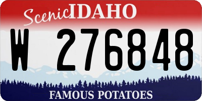 ID license plate W276848