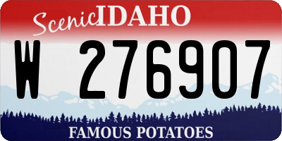 ID license plate W276907