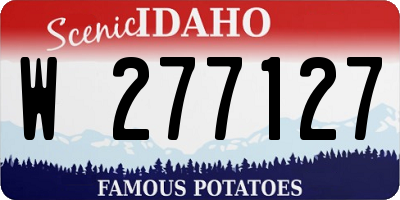 ID license plate W277127