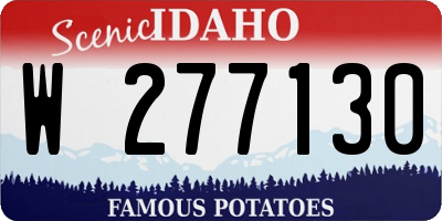 ID license plate W277130