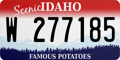 ID license plate W277185