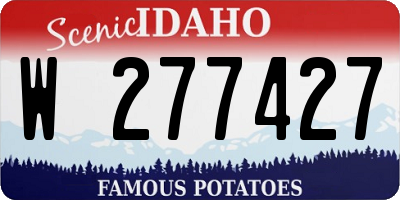 ID license plate W277427