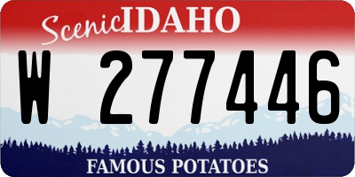 ID license plate W277446