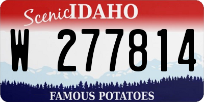 ID license plate W277814