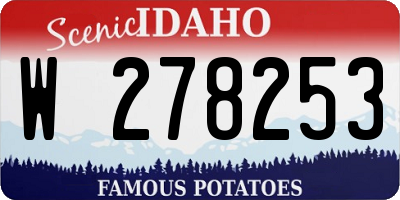 ID license plate W278253