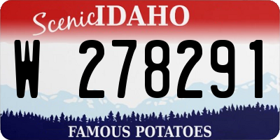 ID license plate W278291