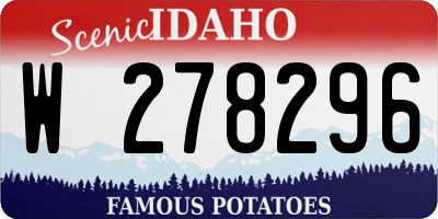 ID license plate W278296