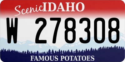 ID license plate W278308