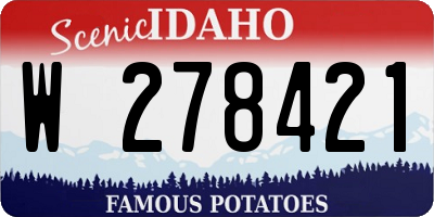 ID license plate W278421