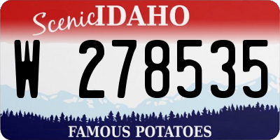 ID license plate W278535