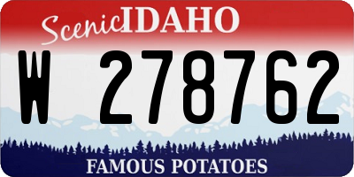 ID license plate W278762
