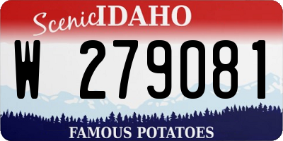ID license plate W279081