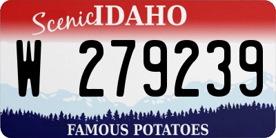 ID license plate W279239