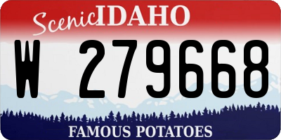 ID license plate W279668