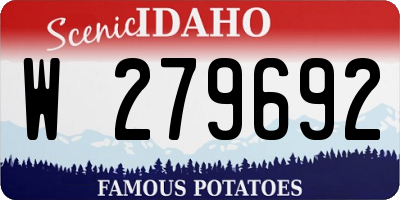 ID license plate W279692