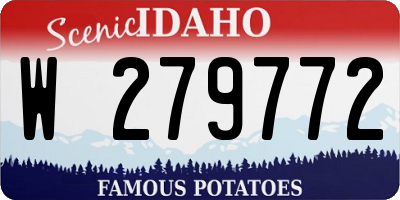 ID license plate W279772