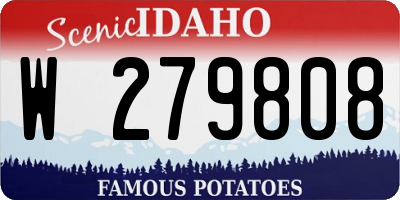 ID license plate W279808