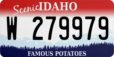ID license plate W279979