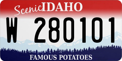 ID license plate W280101
