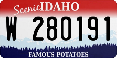 ID license plate W280191