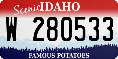 ID license plate W280533
