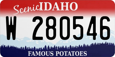 ID license plate W280546