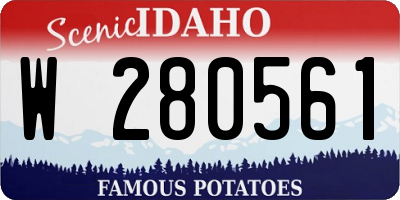 ID license plate W280561