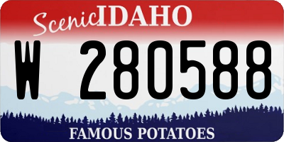 ID license plate W280588