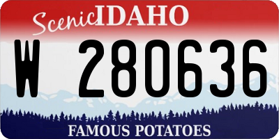 ID license plate W280636