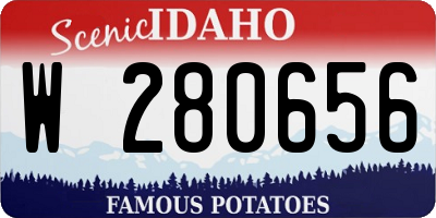 ID license plate W280656