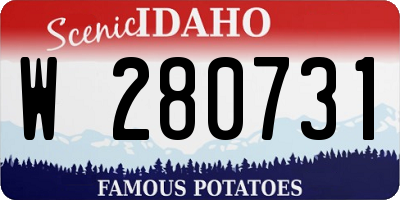 ID license plate W280731
