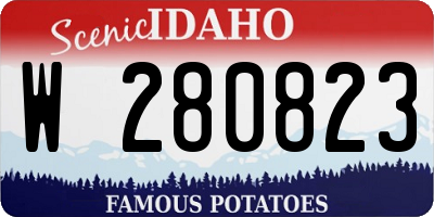 ID license plate W280823