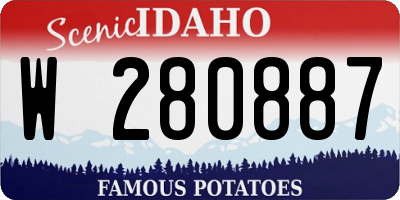 ID license plate W280887