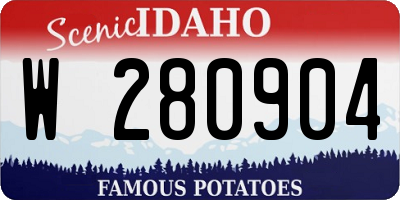 ID license plate W280904